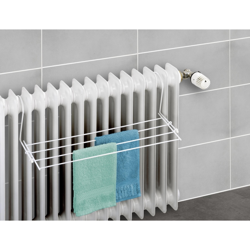 WENKO 3780010100 - Laundry drying rack 58x16 cm white