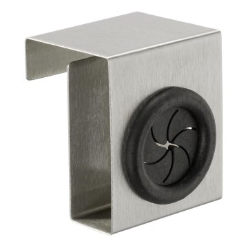 WENKO 4368060100 - PUSH Hook 5x6 cm silver/black