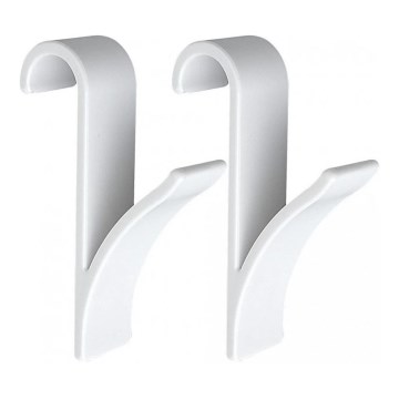 WENKO 4468160100-Hooks 2.5x10.5 cm white