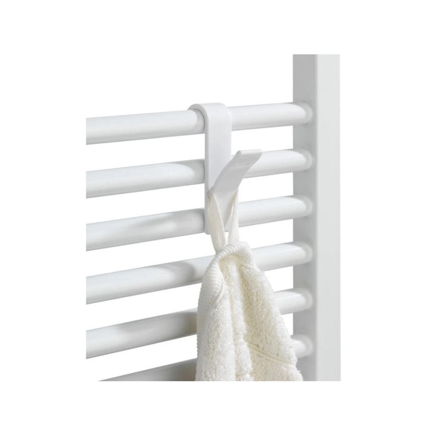 WENKO 4468160100-Hooks 2.5x10.5 cm white