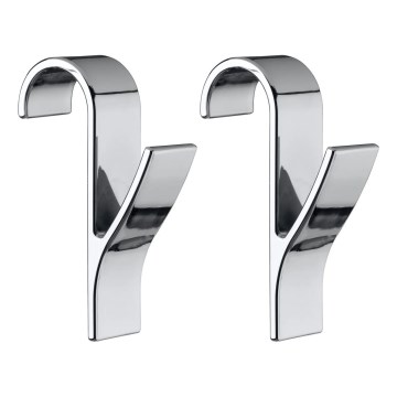 WENKO 4468162100 - Hooks 2.5 x 10.5 cm, Polished Chrome