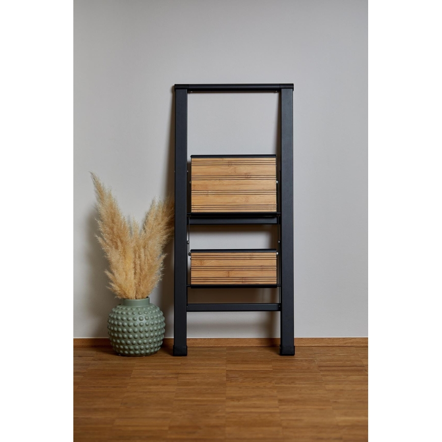 WENKO 50482100 - ALU-DESIGN Step Ladder 44x101 cm Black