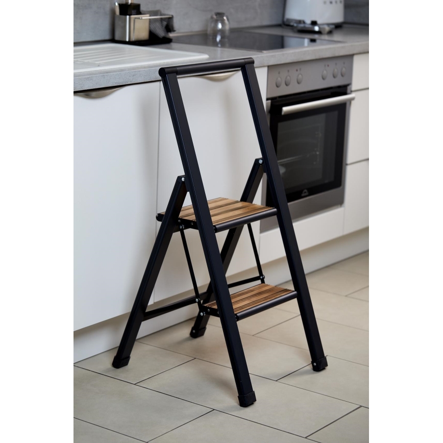 WENKO 50482100 - ALU-DESIGN Step Ladder 44x101 cm Black