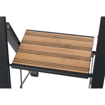 WENKO 50482100 - ALU-DESIGN Step Ladder 44x101 cm Black