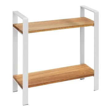 WENKO 53024100 - LOUISA Shelf 32 x 33 cm White/Brown