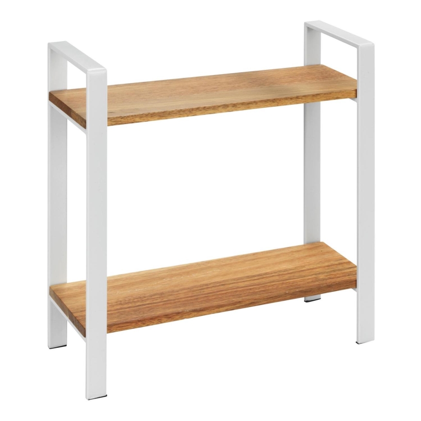 WENKO 53024100 - LOUISA Shelf 32x33 cm White/Brown