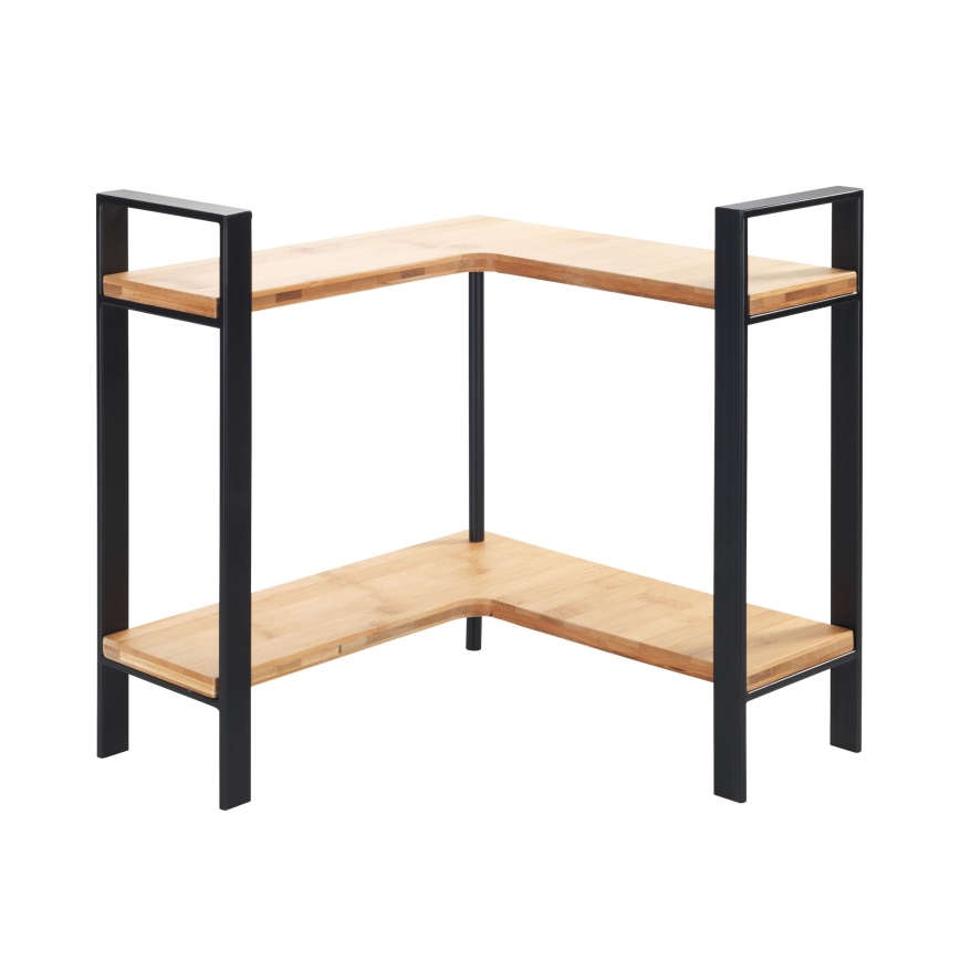 WENKO 53028100 - LOU Shelf 30 x 33 cm Black/Brown