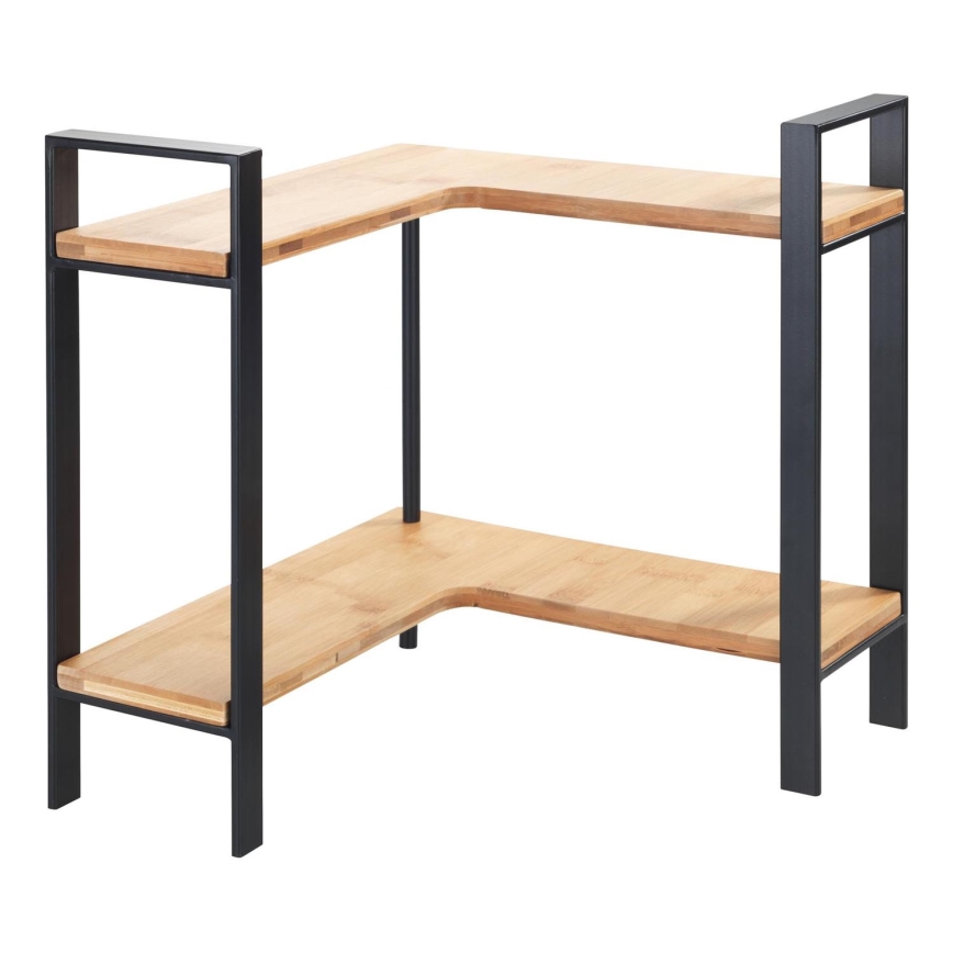 WENKO 53028100 - LOU Shelf 30x33 cm black/brown