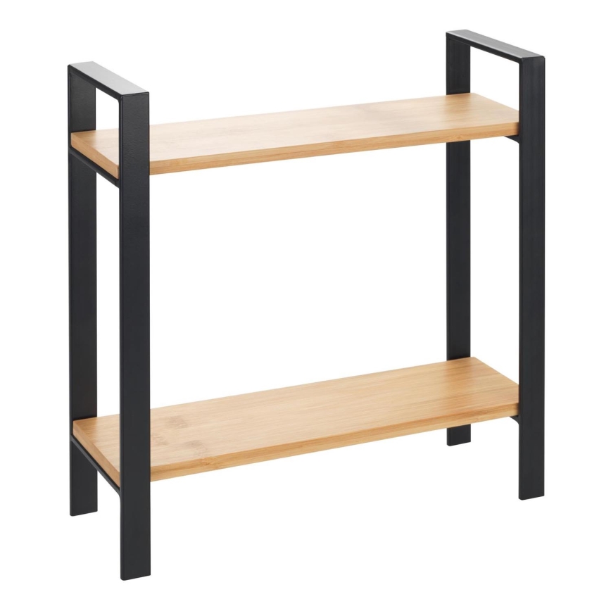 WENKO 53029100 - LOU Shelf 32x33 cm Black/Brown