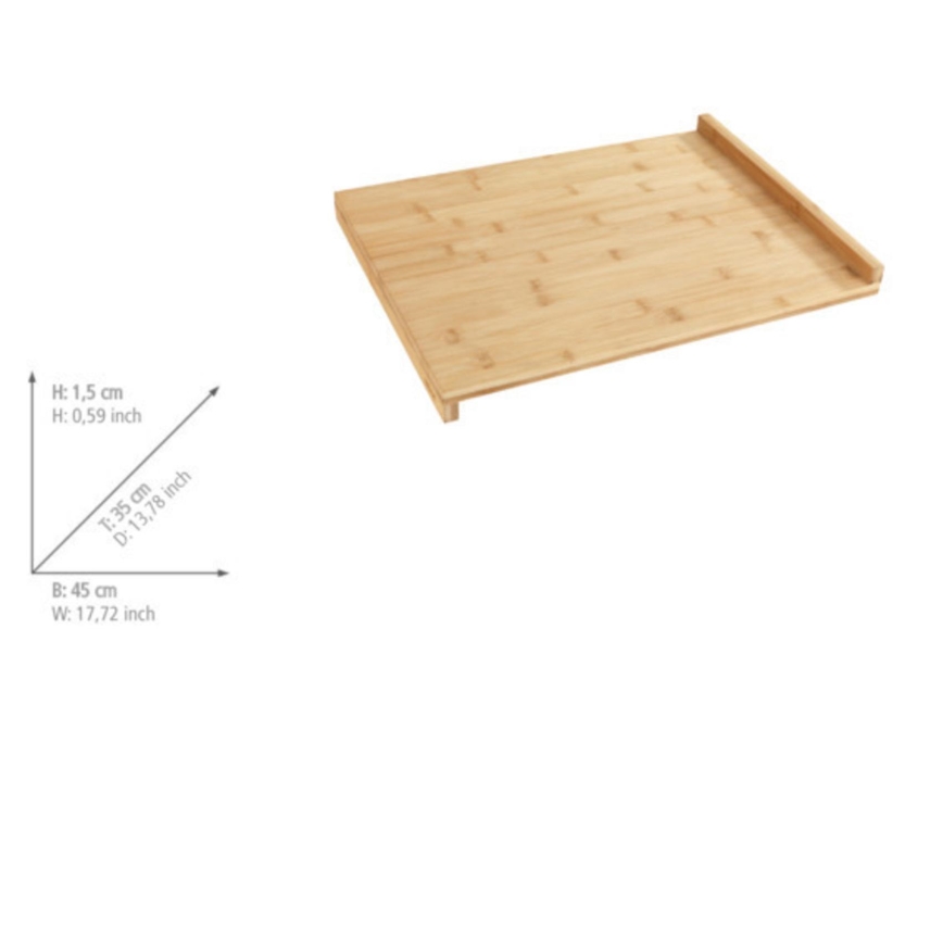 WENKO 53033100 - Brown cutting board 45x35 cm