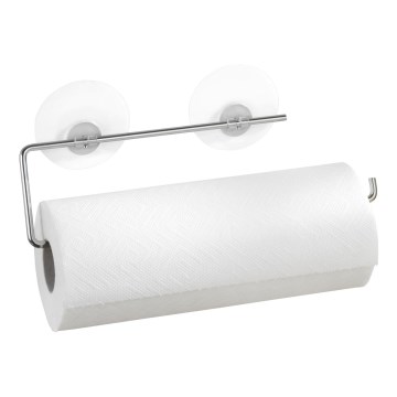 WENKO 53130100 - STATIC-LOC Towel Holder 30 x 8.5 cm Silver/Clear