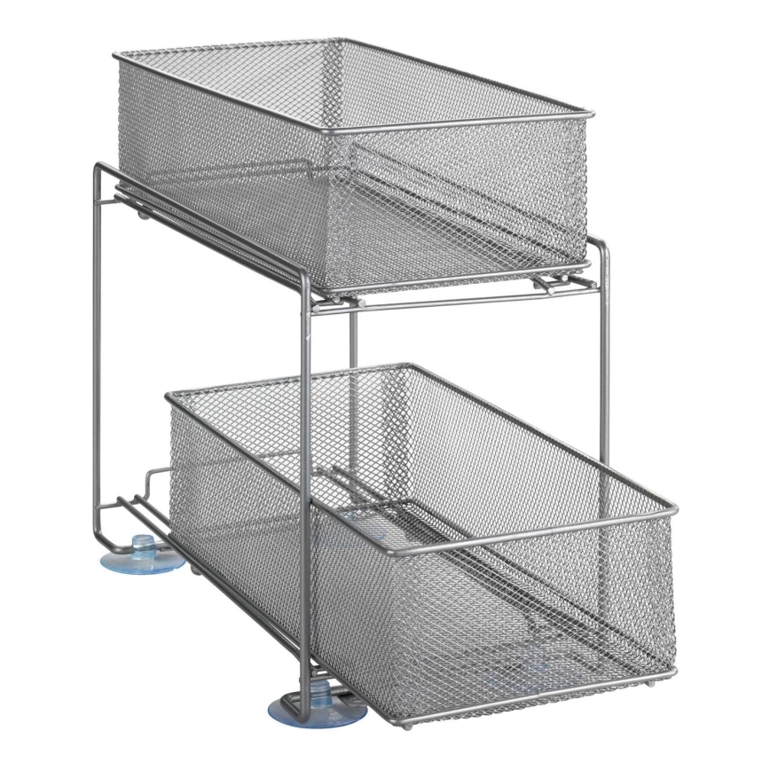 WENKO 53140800 - GIOMA Shelf 35 x 33.5 cm, Silver