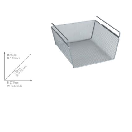 WENKO 53142100 - Basket 27,5x28 cm silver