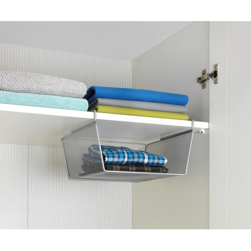 WENKO 53142100 - Basket 27,5x28 cm silver