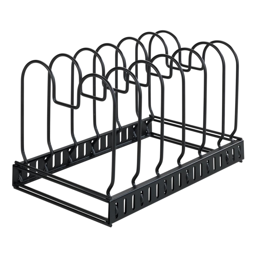 WENKO 53149100 - Lid and Pan Holder 18 x 18 cm, Black