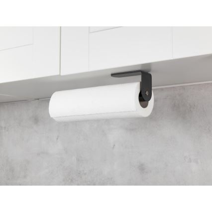 WENKO 53214100 - NIO Roll Holder 27.5 x 7 cm, Black