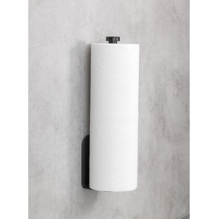 WENKO 53214100 - NIO Roll Holder 27.5 x 7 cm, Black
