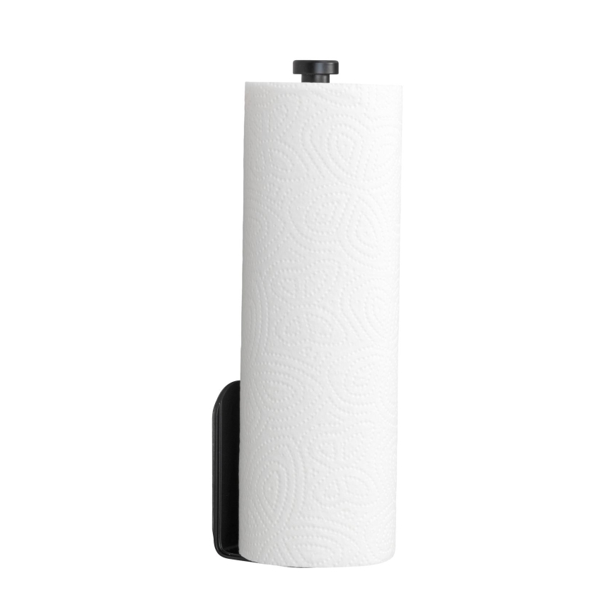 WENKO 53214100 - NIO Roll Holder 27.5 x 7 cm, Black