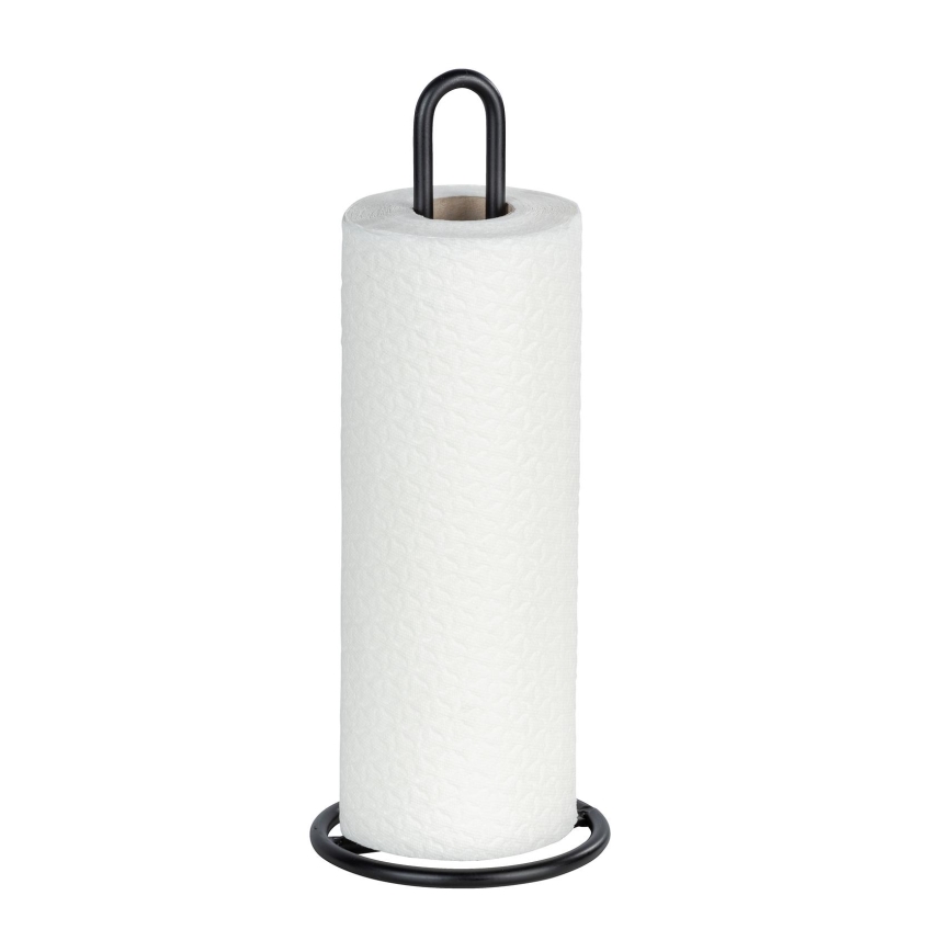 WENKO 53256100 - Paper towel holder 12.5 x 32.5 cm, black