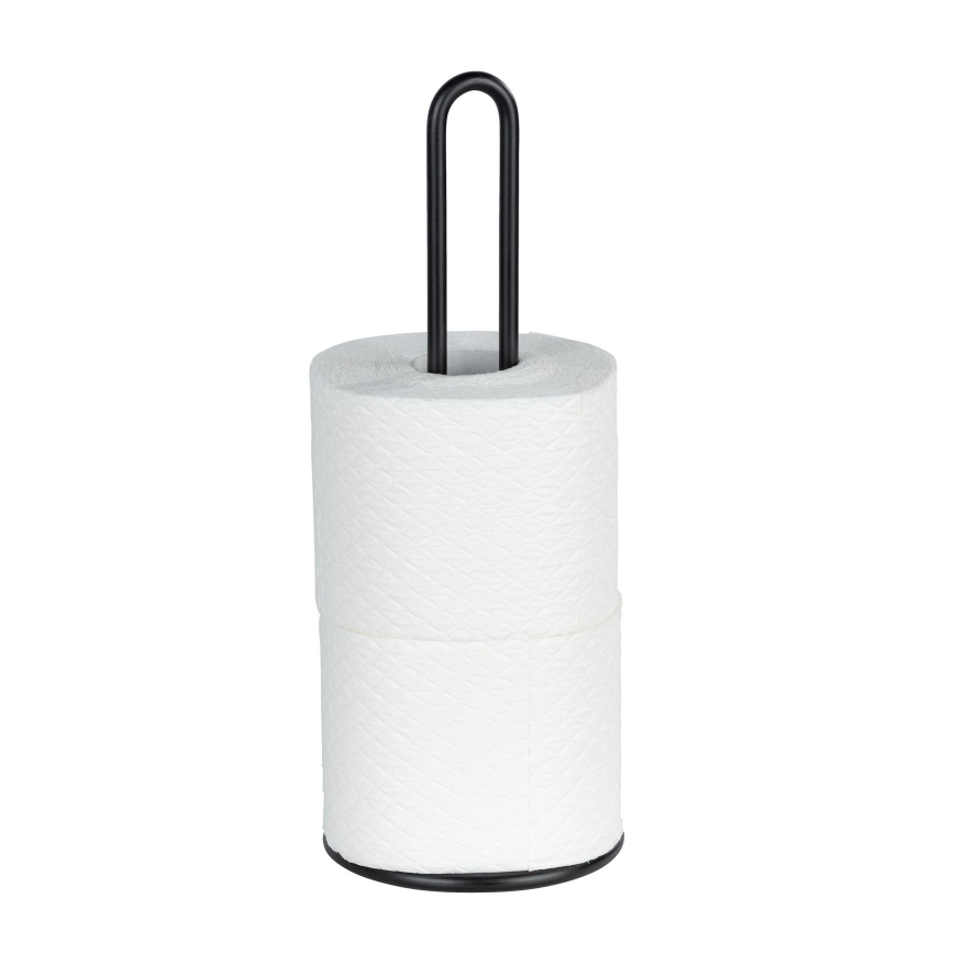 WENKO 53256100 - Paper towel holder 12.5 x 32.5 cm, black