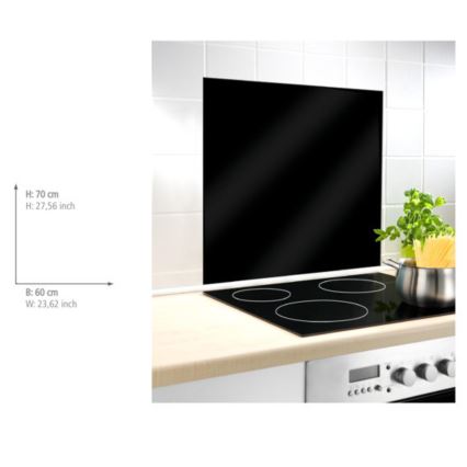 WENKO 53881100 - BLACK Protective Panel 60x70 cm black