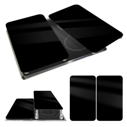 WENKO 53898100 - Cover Plate 52 x 30 cm, Black/Grey/Transparent