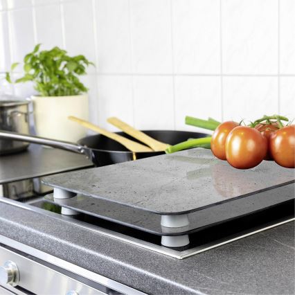 WENKO 53906100 - Cooktop cover 30x52 cm grey/clear