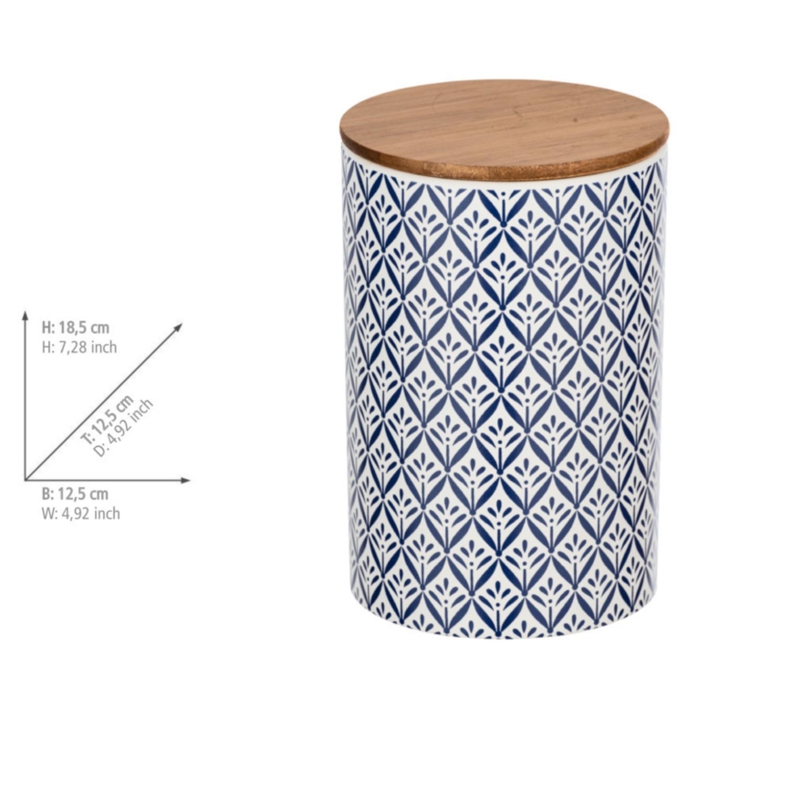 WENKO 54096100 - LORCA Box 12.5 x 18.5 cm, multicolored/brown/gray