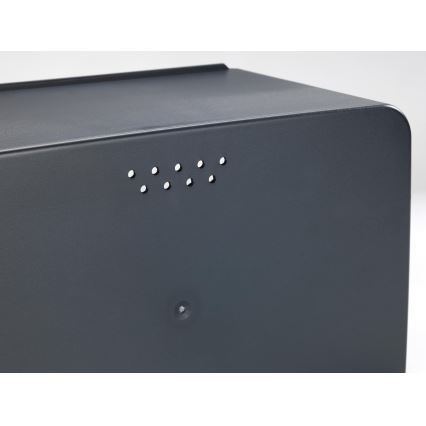 WENKO 54098100 - KUBO Bread Bin 35 x 26.5 cm, Black/Brown