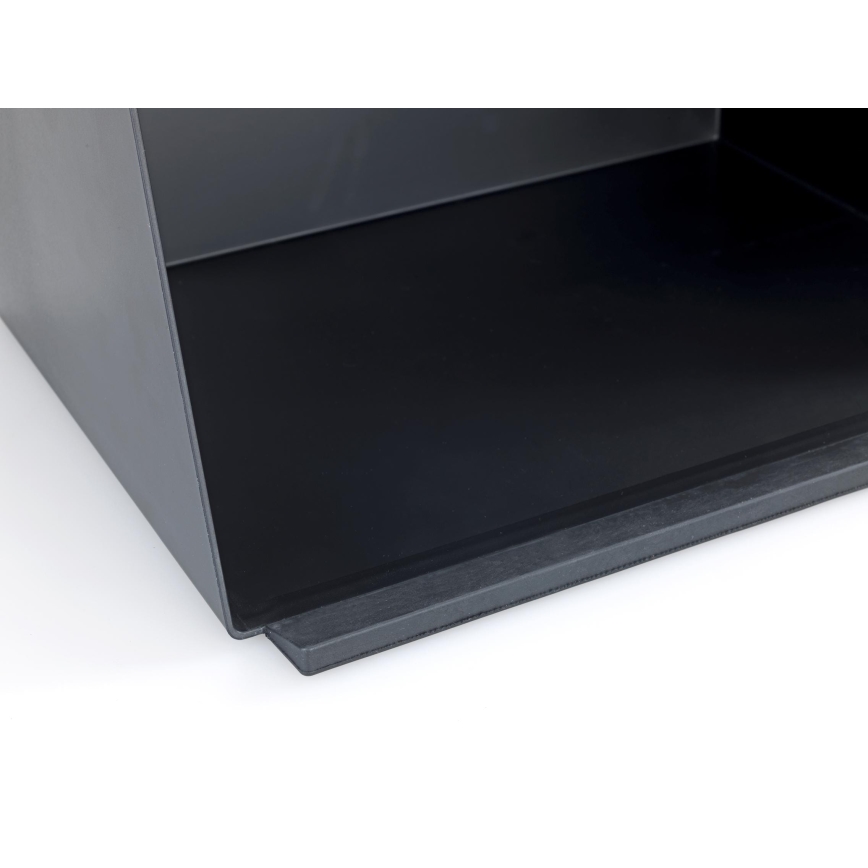 WENKO 54098100 - KUBO Bread Bin 35 x 26.5 cm, Black/Brown