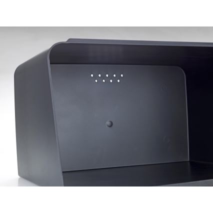 WENKO 54098100 - KUBO Bread Bin 35x26,5 cm black/brown