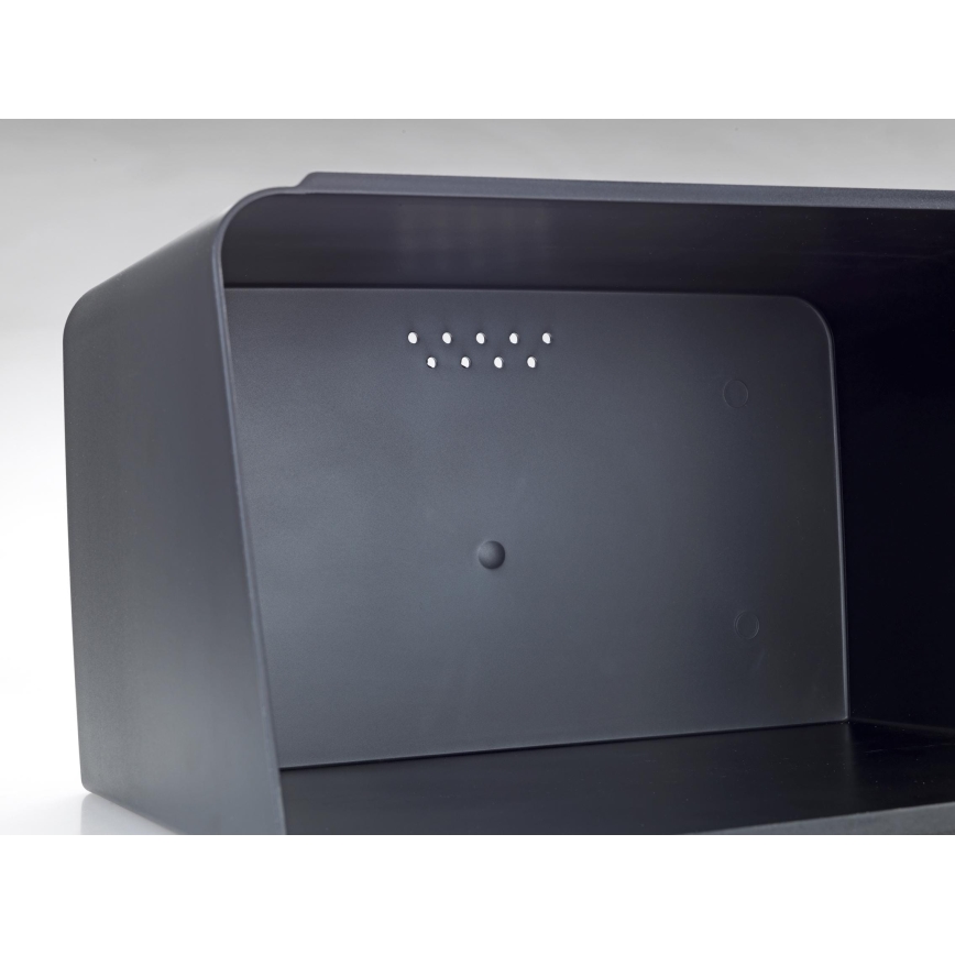 WENKO 54098100 - KUBO Bread Bin 35x26,5 cm black/brown