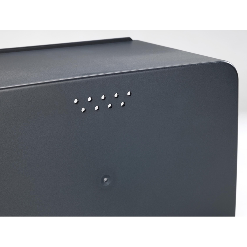 WENKO 54098100 - KUBO Bread Bin 35x26,5 cm black/brown