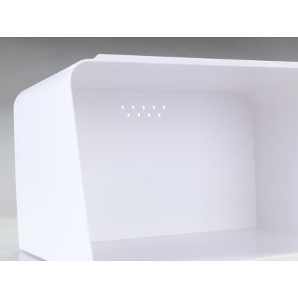 WENKO 54099100 - KUBO Bread Bin 35 x 26.5 cm White/Brown