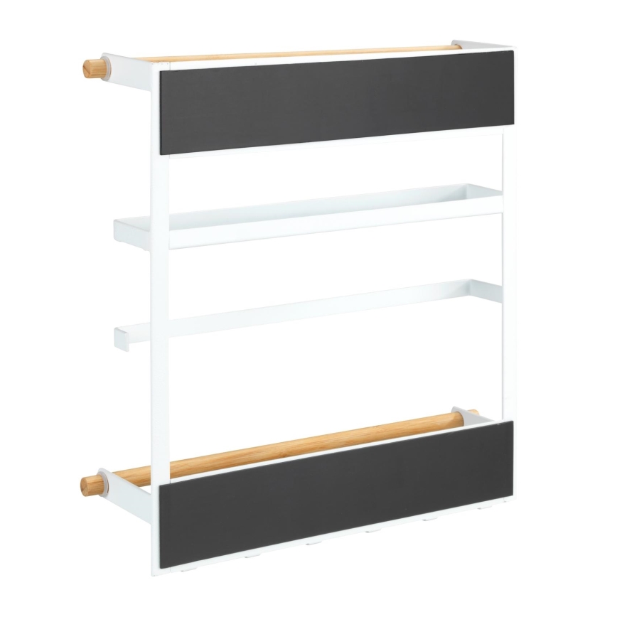WENKO 54113100 - MAGNA Organizer 33x34 cm White/Brown/Black