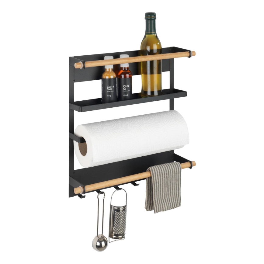 WENKO 54114100 - MAGNA Organizer 33 x 34 cm, Black/Brown
