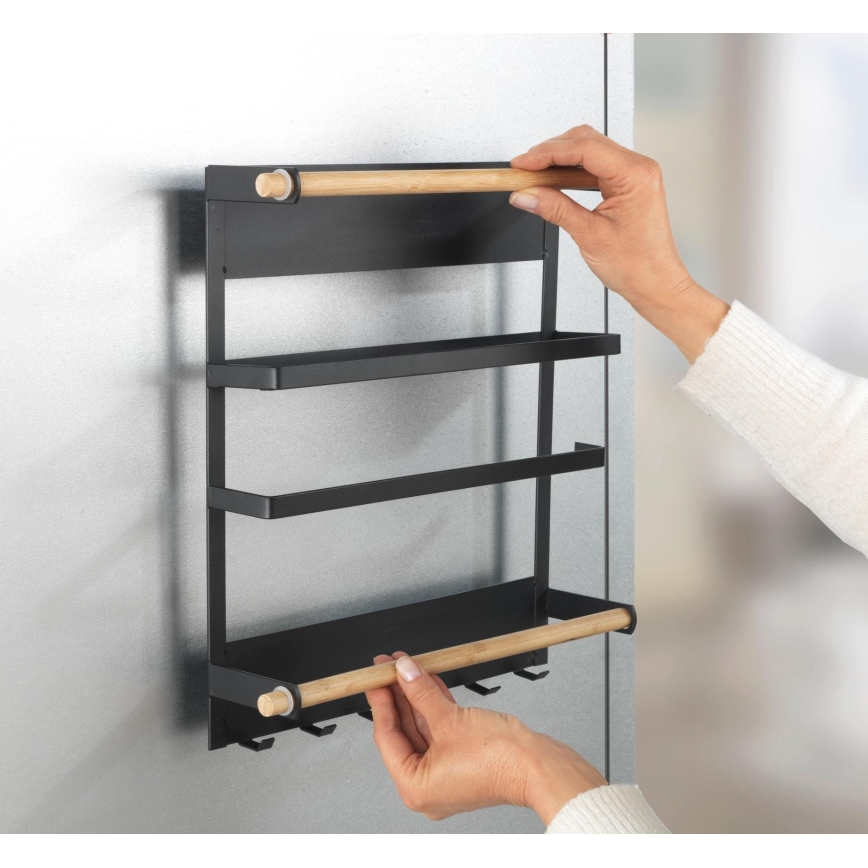 WENKO 54114100 - MAGNA Organizer 33 x 34 cm, Black/Brown