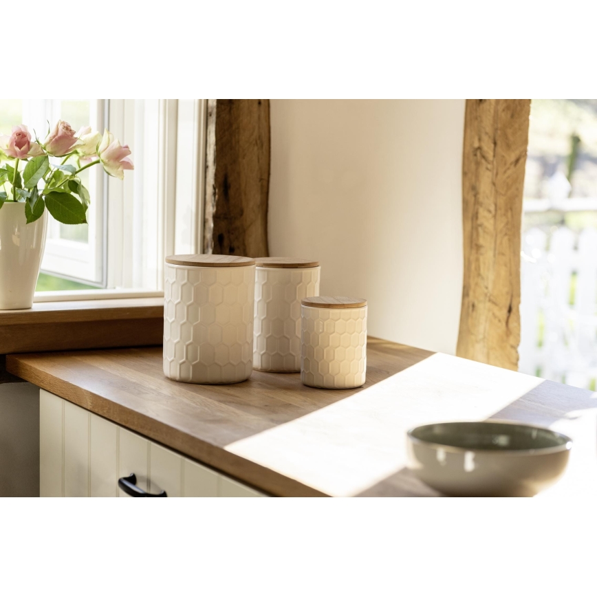 WENKO 54222100 - Box MAYA 13 x 17 cm white/brown