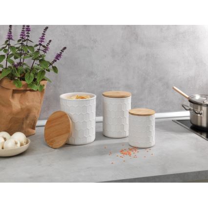 WENKO 54222100 - Box MAYA 13 x 17 cm white/brown