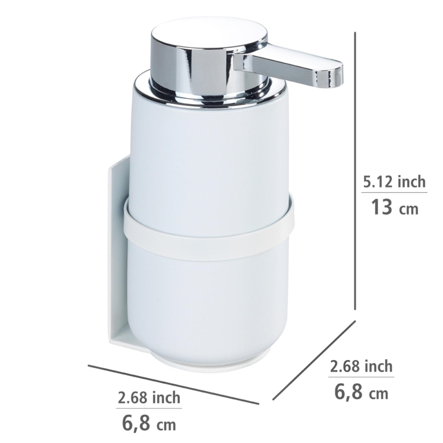WENKO 54655100 - WOYA 250 ml Soap Dispenser, white/glossy chrome