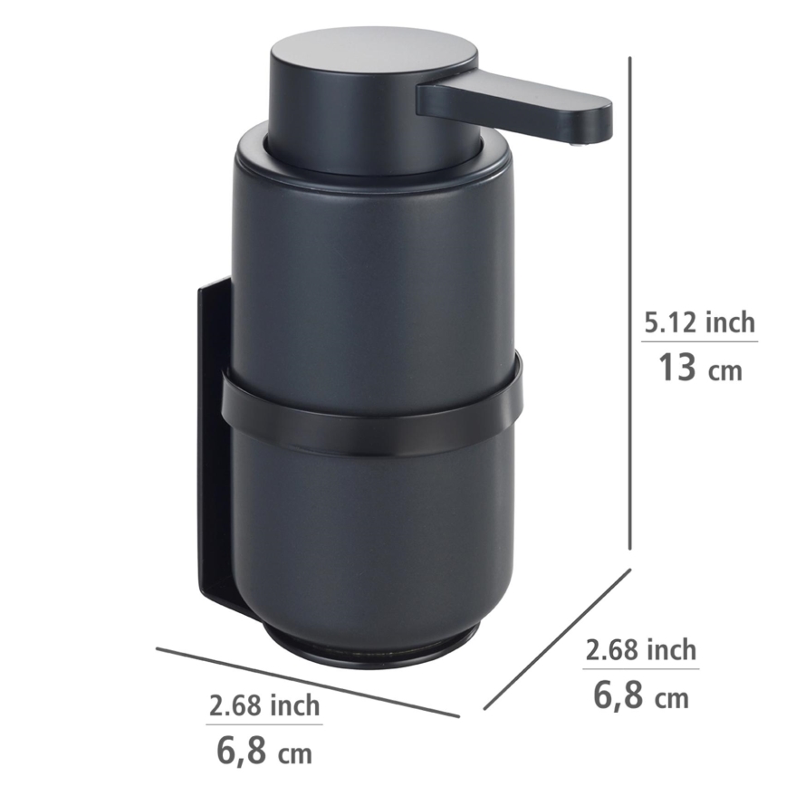 WENKO 54657100 - WOYA 250 ml Soap Dispenser, Black