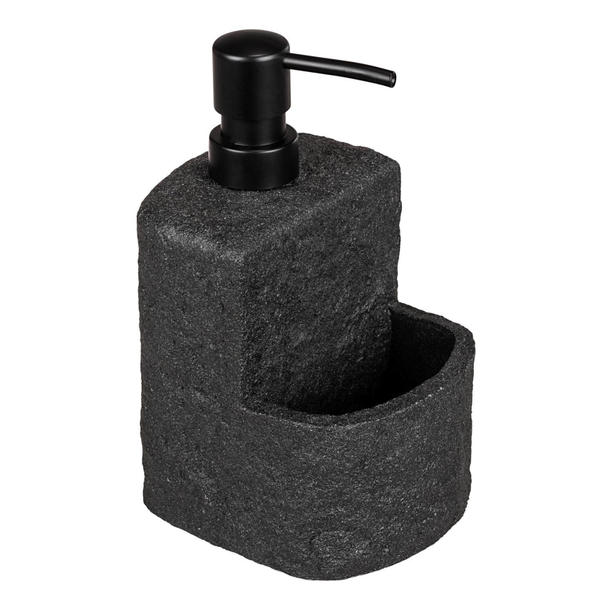 WENKO 54667100 - FESTIVAL soap dispenser 10,5x18 cm black