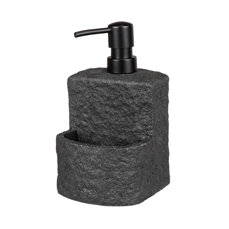 WENKO 54667100 - FESTIVAL soap dispenser 10,5x18 cm black