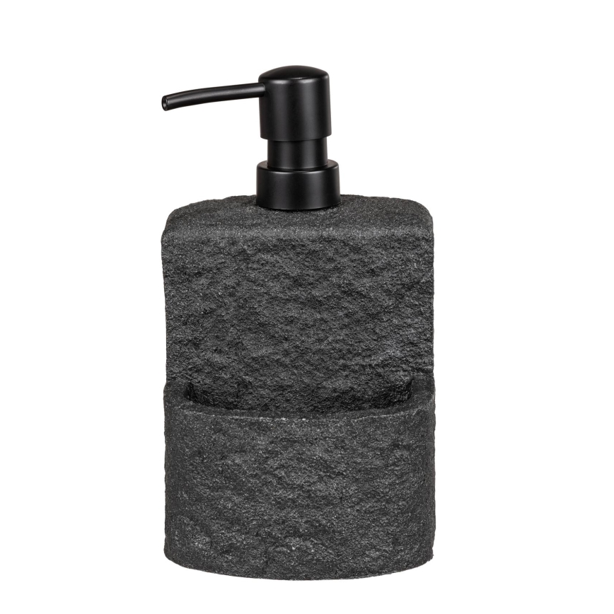 WENKO 54667100 - FESTIVAL soap dispenser 10,5x18 cm black