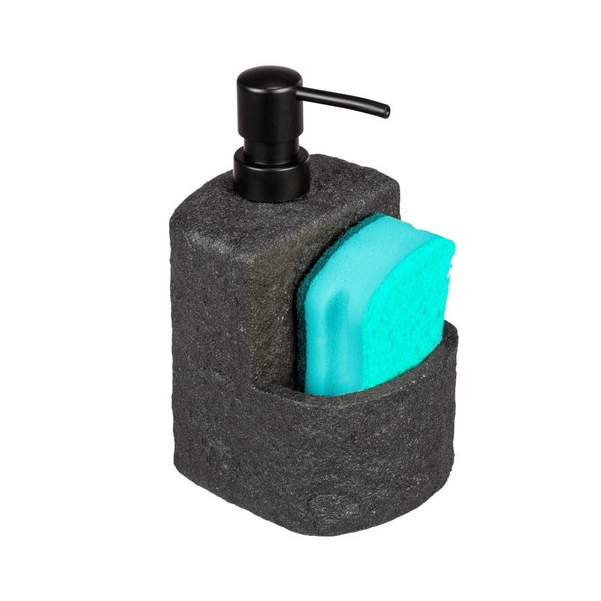 WENKO 54667100 - FESTIVAL soap dispenser 10,5x18 cm black