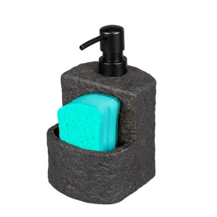 WENKO 54667100 - FESTIVAL soap dispenser 10,5x18 cm black