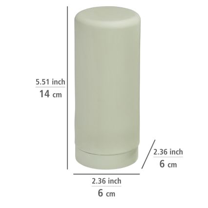 WENKO 54674100 - EASY SQUEEZ-E Dispenser 6x14 cm, Green