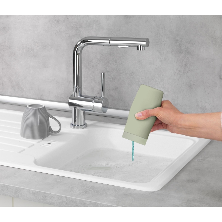 WENKO 54674100 - EASY SQUEEZ-E Dispenser 6x14 cm, Green