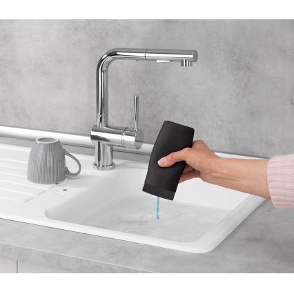 WENKO 54675100 - EASY SQUEEZ-E Soap Dispenser 6x14 cm Black
