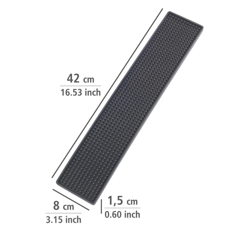 WENKO 54700100 - Black Drip Tray 42x8 cm